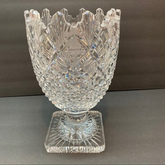 Waterford Crystal Presentation Trophy Vase Toshiba 1994 - Picture 4 of 11